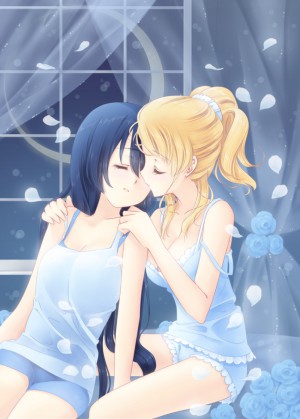  ayase eli and sonoda umi love live and love live school idol project drawn by mimori cotton heart s