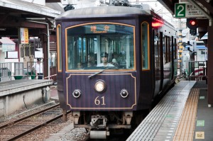 "Fujisawa, Kanagawa, Japan - July 4, 2011: A train of the Enoshima Electric Railway (or Enoden) is a