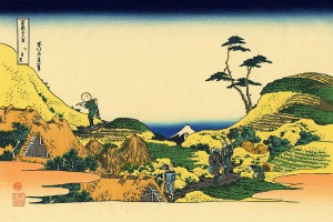 hokusai 36 ansichten mount fuji 10 Shimomeguro