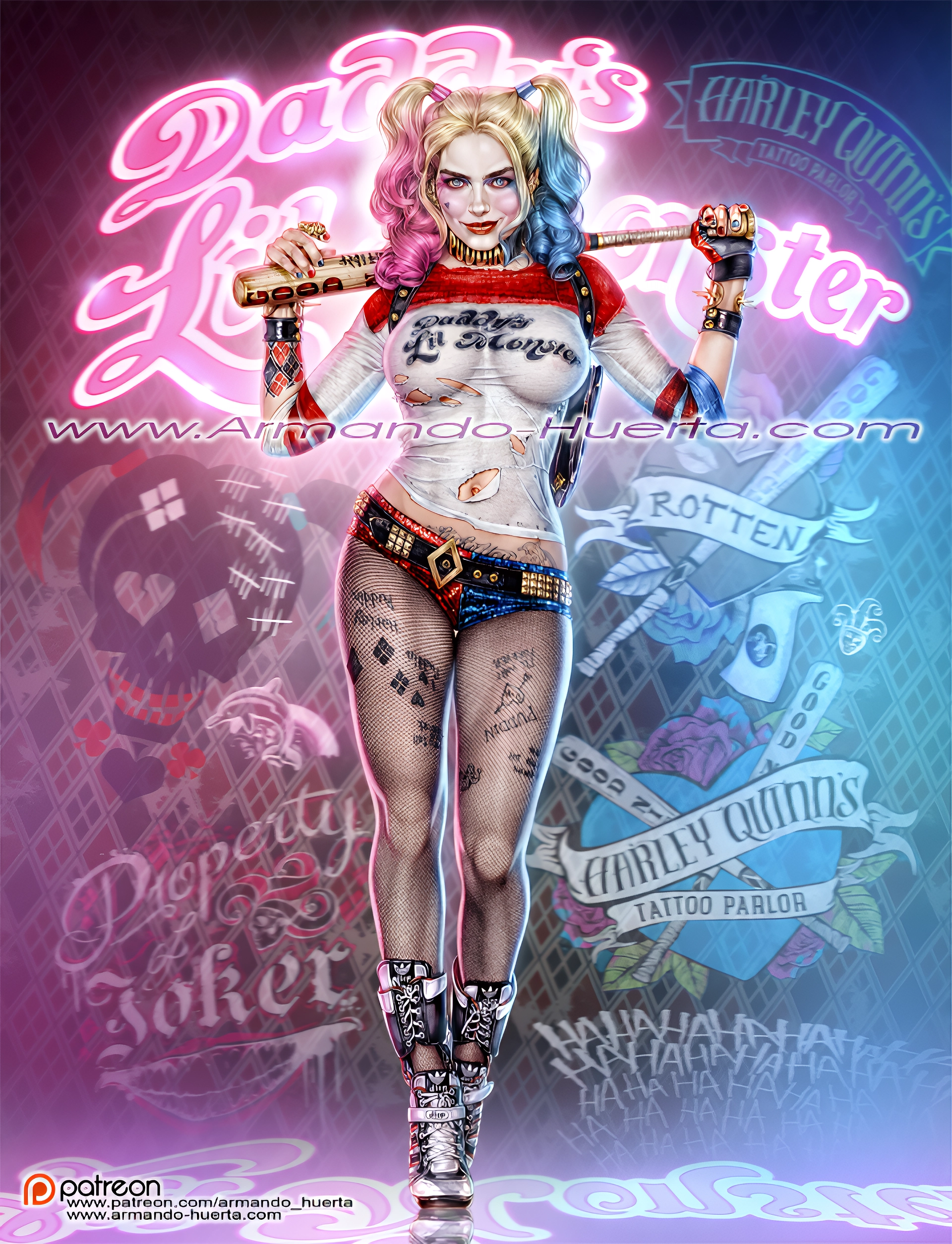 Ilustraciones +18 de Harley Quinn (Margot Robbie)